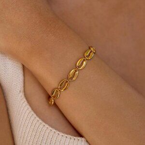 Alco - Puka Shell Gold Bracelet